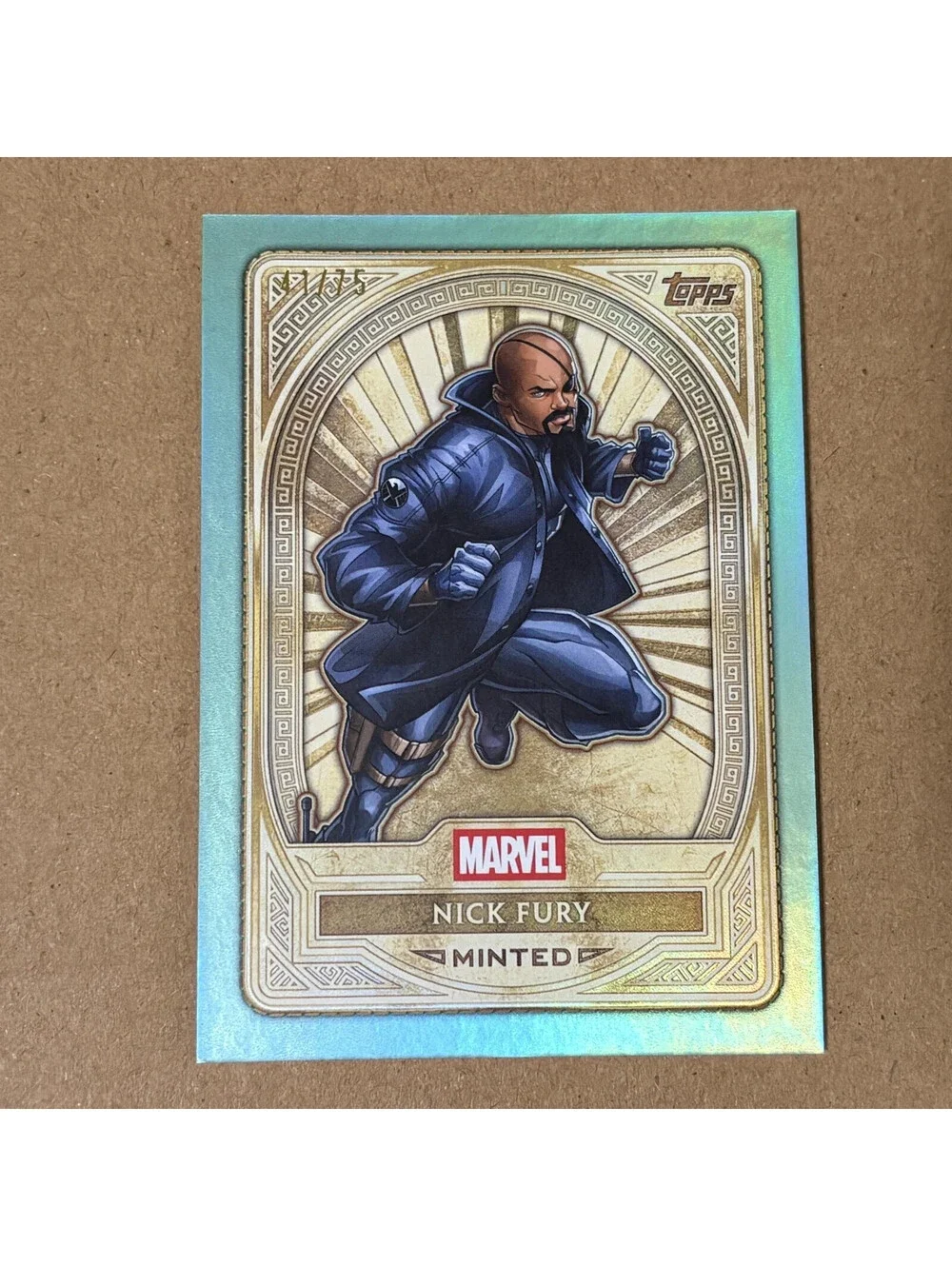 2025 Topps Mint Marvel Nick Fury #76 Green Mint #/75